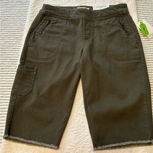 Olive Green Cargo Shorts